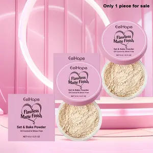 Oil Control Face Powder, Makeup Setting Powder, 1/2 Counts Long Lasting Matte Powder, Face Makeup Accessories, Cosmetics, Smooths Skin & Completes Makeup, Lightweight Vegan Cosmetic