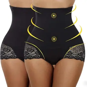 Women Tummy Control Shapewear Panties High Waisted Body Shaper Underwear Seamless Shapewear Lace Panty Girdle