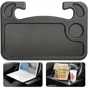 Multifunctional Car Steering Wheel 2in 1 Tray Table Storage Rack & Board Card Table Makes Driving Easier, Convenient for Dining, Working, Storage, Durable Material, Suitable for Most Cars, Car Console Organizer, Car Organizers, Car Interior Organizer