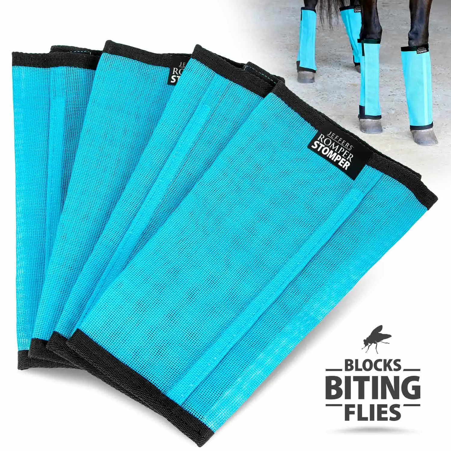 Jeffers Romper Stomper "Stomp Free" Fly Boots - Set of 4