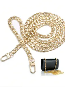 Fashionable Bag Chain Strap, Removable Strap, Shoulder Crossbody Handbag Metallic Chains, Bag Purse Parts Replacement Making Accessories