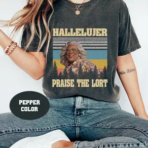 Hallelujer Praise The Lort Vintage T-Shirt, Christmas Shirt, Madea's Family Shirt, Madea Shirt, Gift For You And Your Family