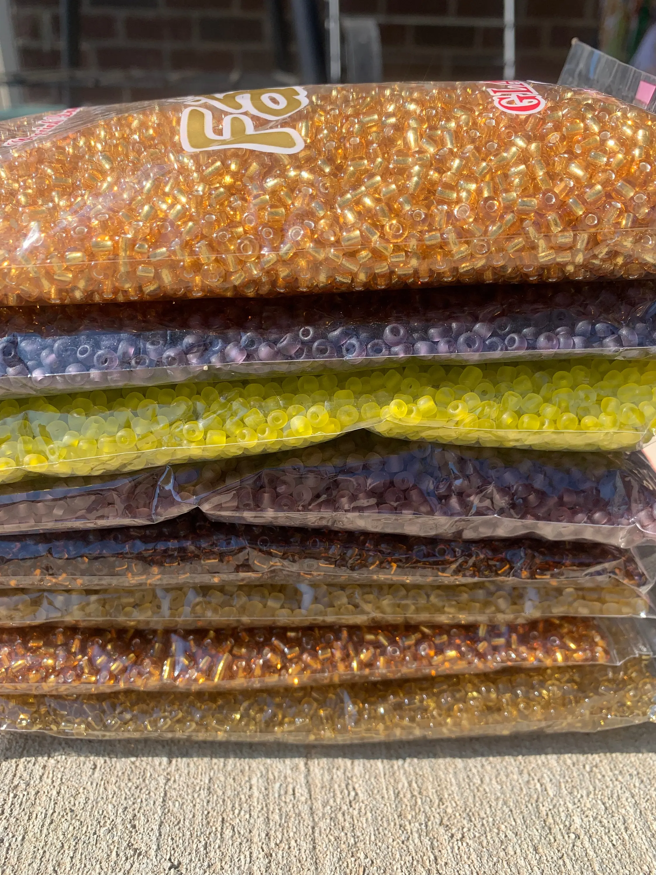 4mm- 6/0 Gold Glass Seed Beads For Jewelry Making, Earth Tone colors, DIY Waist beads, Beaded Jewelry Bracelet Necklace Earrings - 450 Grams