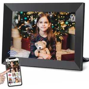 Frameo WiFi Digital Picture Frame 10.1 Inch, 1280x800  IPS Touchscreen Digital Photo Frame, 32GB Large Storage, Auto Rotate, Wall Mountable, Share Moments Remotely via Phone App