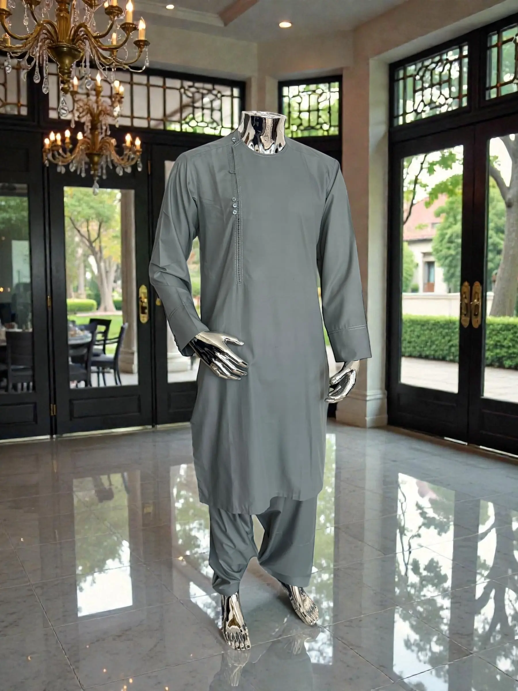 Medium Afghan Parahan Tunban for Men | Qasimi Traditional Outfit