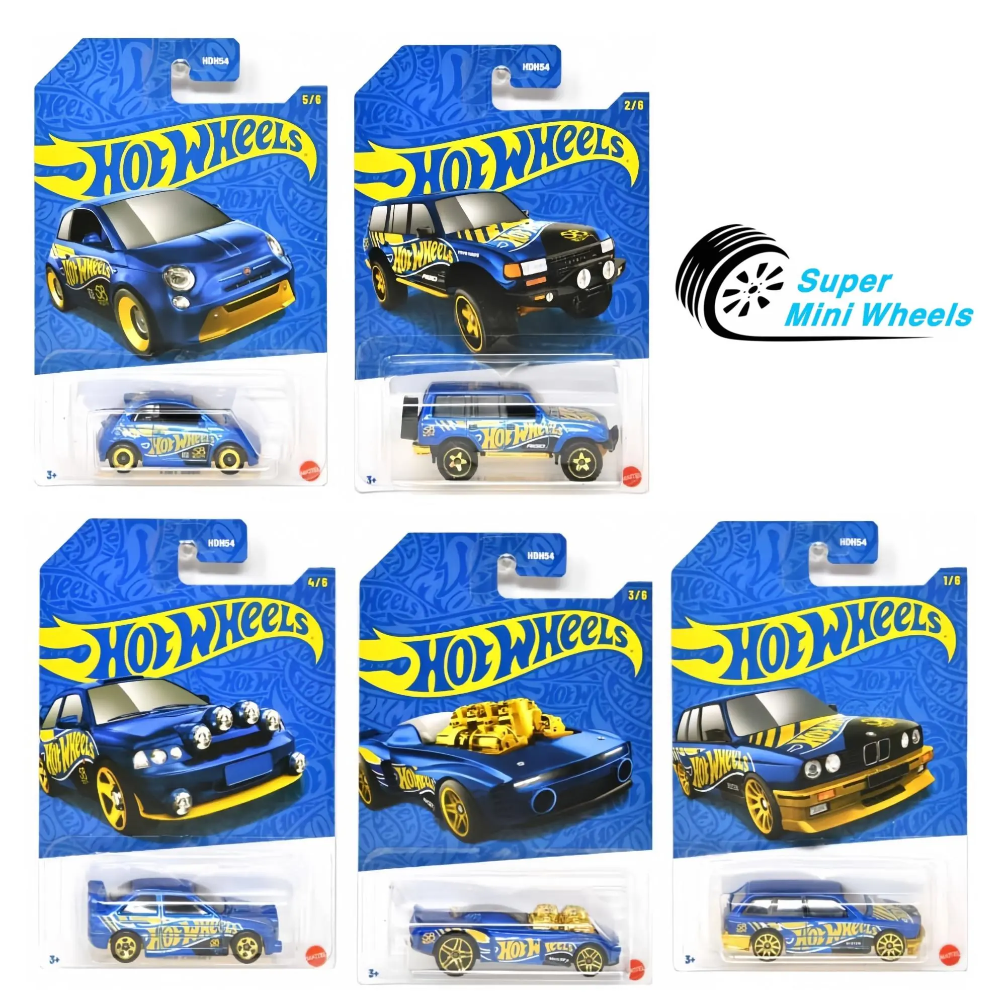 Hot Wheels 2026 Pearl & Chrome K Case 5 Cars Set 58th Anniversary Series