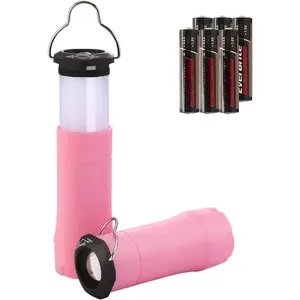 2-in-1 Mini Lanterns and Flashlights, Zoomable Flashlight Lantern Combo with 3 Modes, Camping Essentials, 2 count   Lantern for Hurricane, Hiking, ,