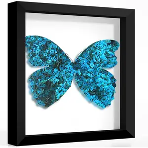 Shadow Box Frame 12x12, Display Case Box with High Definition Real Glass and Black Back for Memorabilia, Baby Items, Wedding Memories, Crafts, Tickets and Photos, Black
