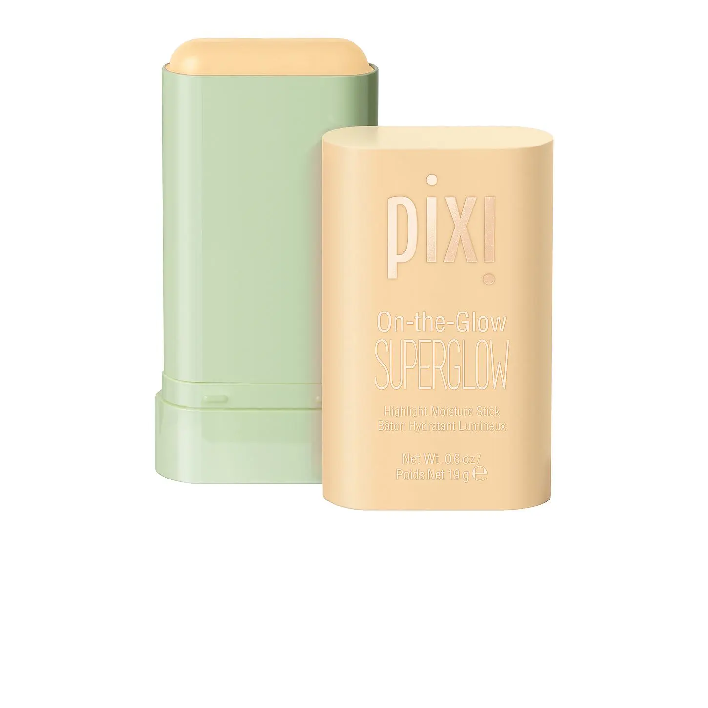 Pixi On-the-Glow Superglow Solid Balm Highlighter - 0.6oz Gilded Gold Shade, Blendable Makeup for All Skin Types, Infused with Aloe Barbadensis Leaf Extract, Ascorbic Acid, Ginseng, Camellia Sinensis Leaf Extract & Caprylyl Glycol for Radiant Complexion