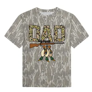 Duck Hunting Dad mossy oak tee, Dad Camo Bottomland  tshirt , Father's Day Duck , Gift for Him, 3D Hunting