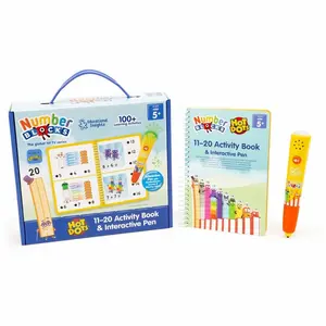Learning Resources LRN2551 Hot Dots Math Numberblocks Interactive Activity Book - 60-page, 60 math activities, addition/subtraction, audio feedback, for children ages 5 and up