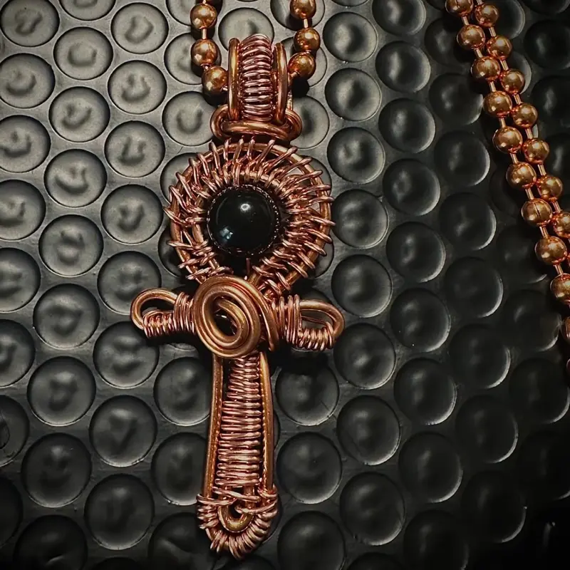 Juma Copper King Small Copper Ankh 24” Necklace Juma Copper King Small Copper Ankh 24” Necklace