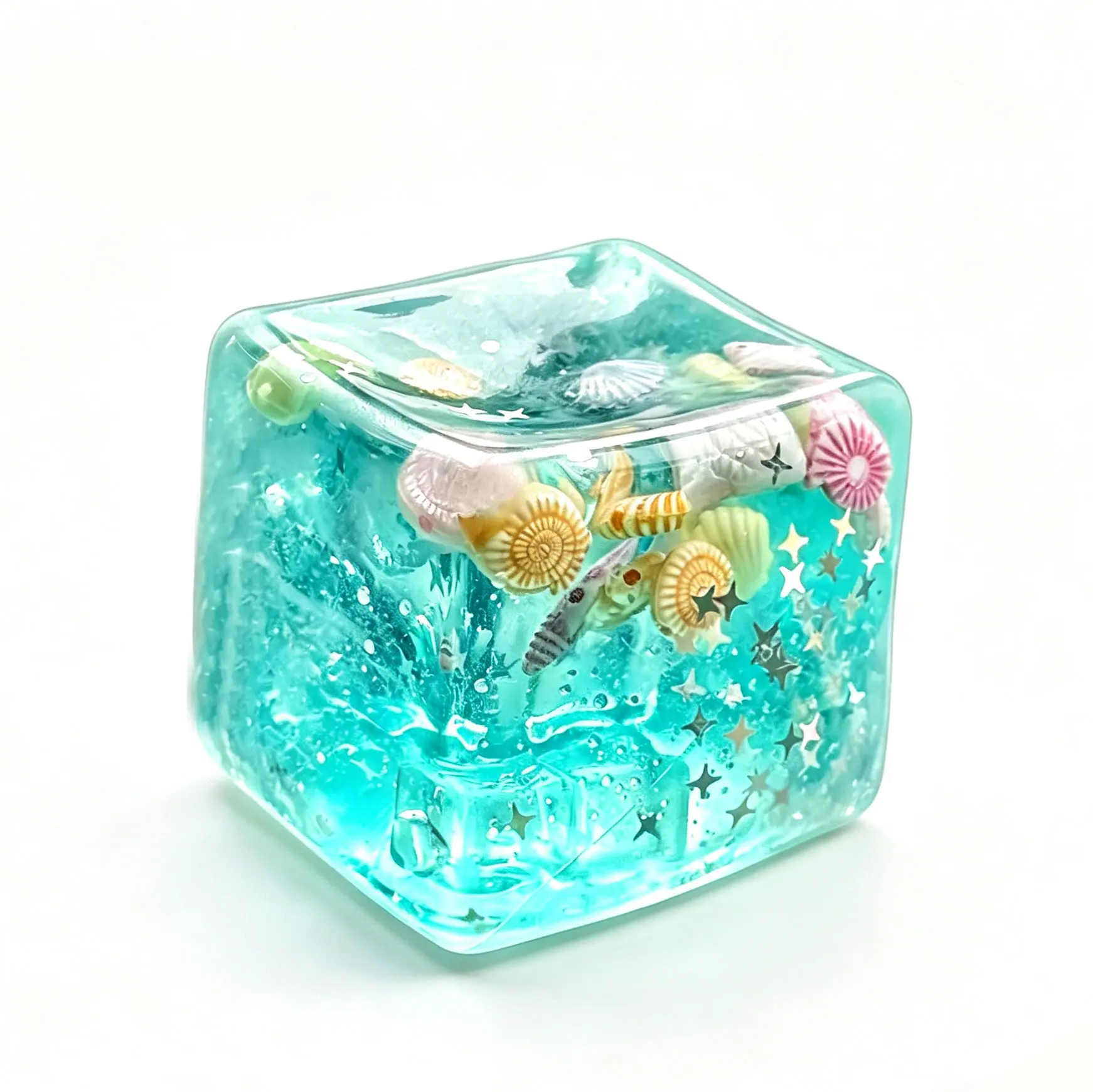 New 3D Cartoon Stress Relief Cube Toy, Soft Squeeze Fidget Toy for Anxiety Relief. Ideal holiday gifts for kids, perfect for Valentine's Day & Easter present exchange.