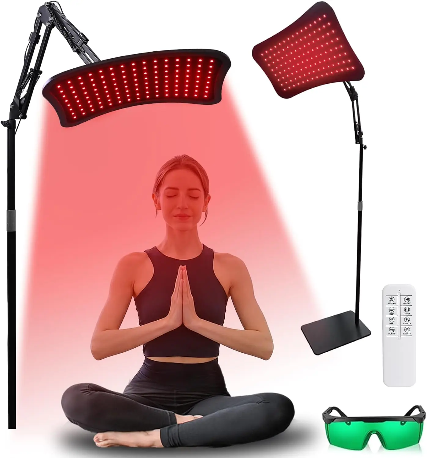 Red Light Therapy Device for Body & Face, 660nm Red Light & 850nm Infrared Therapy Panel for Home Wellness, Muscle Recovery, Skin Care, Pain Relief & Relaxation, At-Home Therapy Lamp, Birthday Gift & Holiday Gift for Men & Women