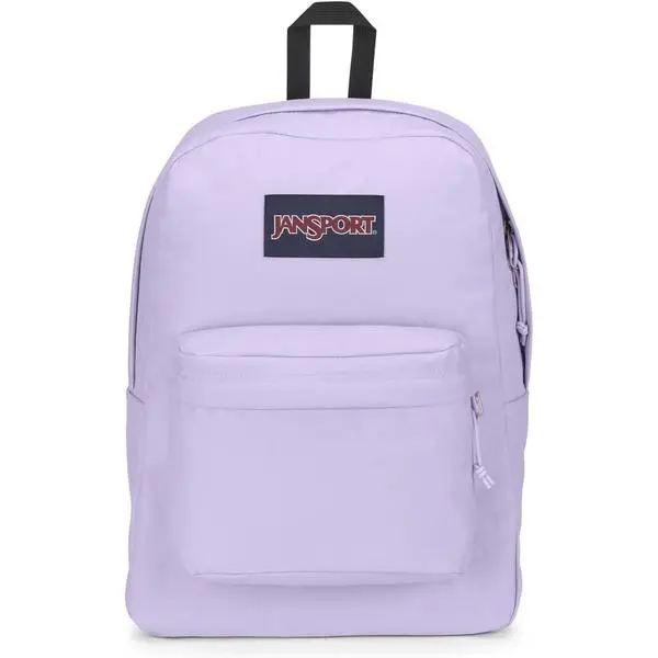 JanSport SuperBreak One Backpacks - Durable, Lightweight Bookbag with 1 Main Compartment, Front Utility Pocket with Built-in Organizer - Premium Backpack, Pastel Lilac
