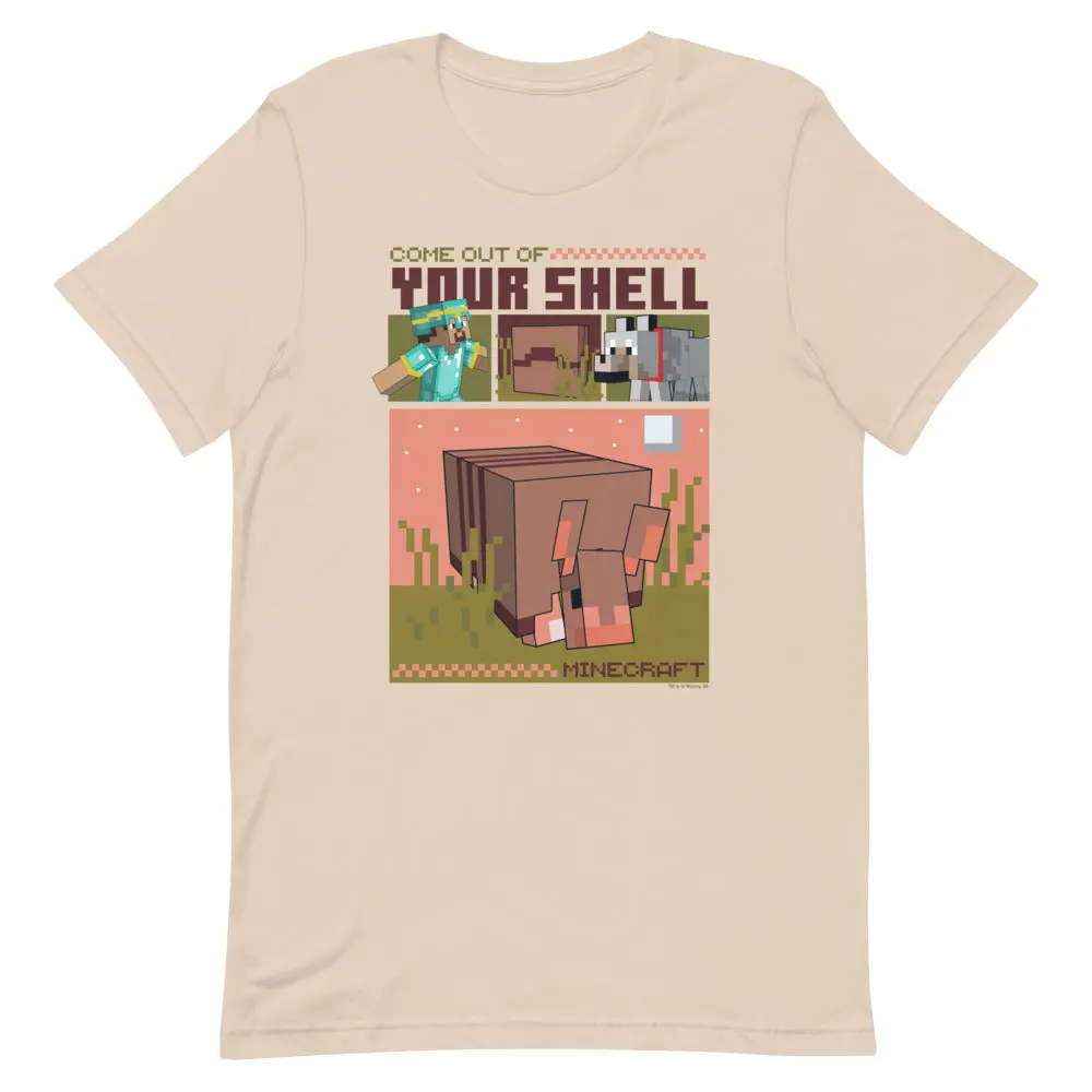 Minecraft Come Out Of Your Shell Adult T-Shirt
