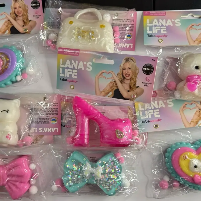 Lana’s Life Taba Squishy Toy (Random Selection) - Stress Relief Stress Ball, Fidget Play Sensory Item for 3+ Years, Includes Roblox DLC