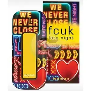 fcuk Women's Eau de Toilette, Late Night Jasmine Rose & Mandarin Mix Floral Fruity Woody Fragrance, 3.3oz/3.4oz, New in Box - French Connection, Gifts For Women, Bottle Women's Fragrance, Fruit-Flavored Women's Fragrance