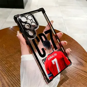 C-Cr7-R-Ronaldo'S Phone Case Is Compatible with for samsung for galaxy S25 S24 S23 S22 S21 FE Ultra Plus 4G 5G, Featuring a Transparent Soft Back Cover for Drop Protection.