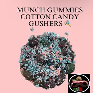Munch Gummies ~ cotton ,snack , fruit guish