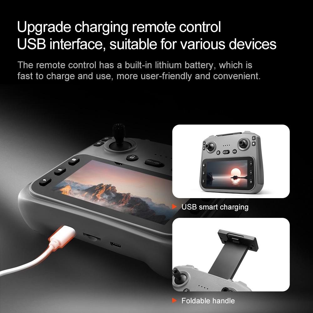 2026 Upgraded 360° Outdoor Obstacle Avoidance,Drones with camera 4.5" LCD Remote for Adults , Less Than 249g Mini GPS Drone for Beginners ,  Brushless Motor, 5G WiFi, Auto Return, 3 Batteries, Ideal Gift (Black )