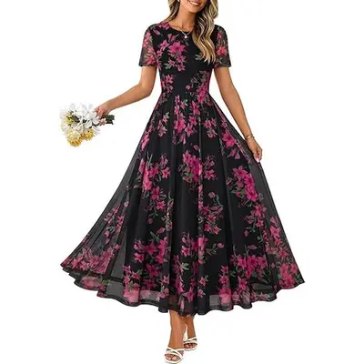 melonie t womens long sleeve floral maxi dress Home