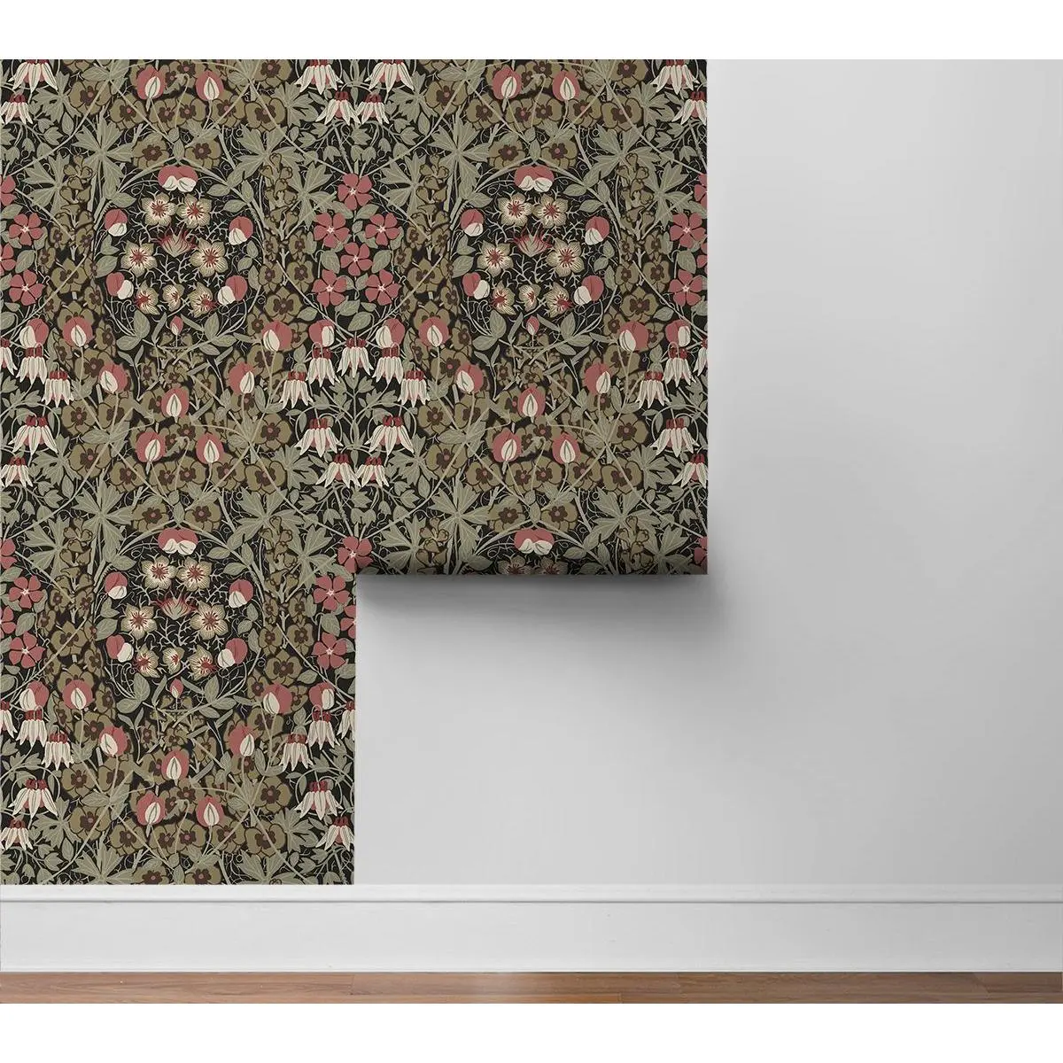 NextWall Tulip Garden Vintage Peel and Stick Wallpaper NextWall Tulip Garden Vintage Peel and Stick Wallpaper
