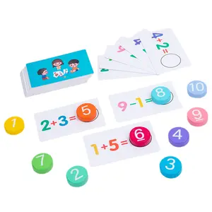 2026 New Wooden Number Matching Toy |   Make Toddler Math FUN (Car Rides, Playdates, Quiet Time!) ✨   Teach Addition/Subtraction While They Play – Perfect for Preschool Cognitive Development