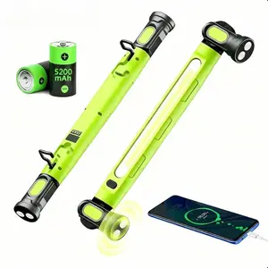 Under Hood Work Light Bar, 3000LM LED Magnetic Light Bar with Hooks, 5200mAh Cordless Rechargeable Hood Light for Mechanic/Car Repairing/Garage