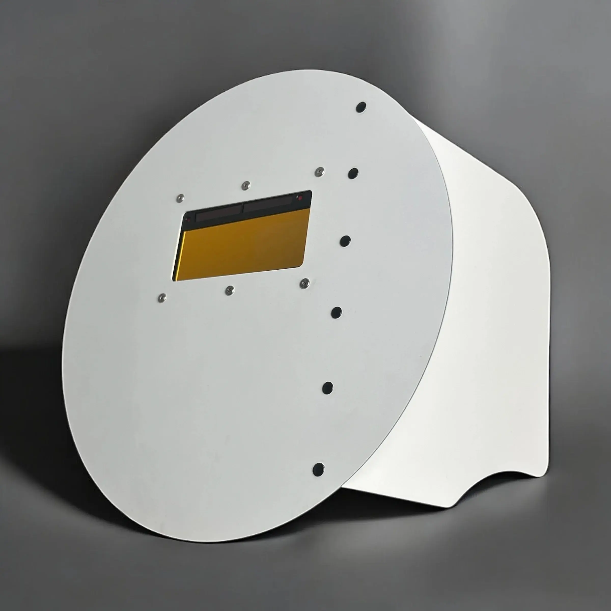 White Front Round Carbon Fiber Pancake Welding Helmet White Front Round Carbon Fiber Pancake Welding Helmet