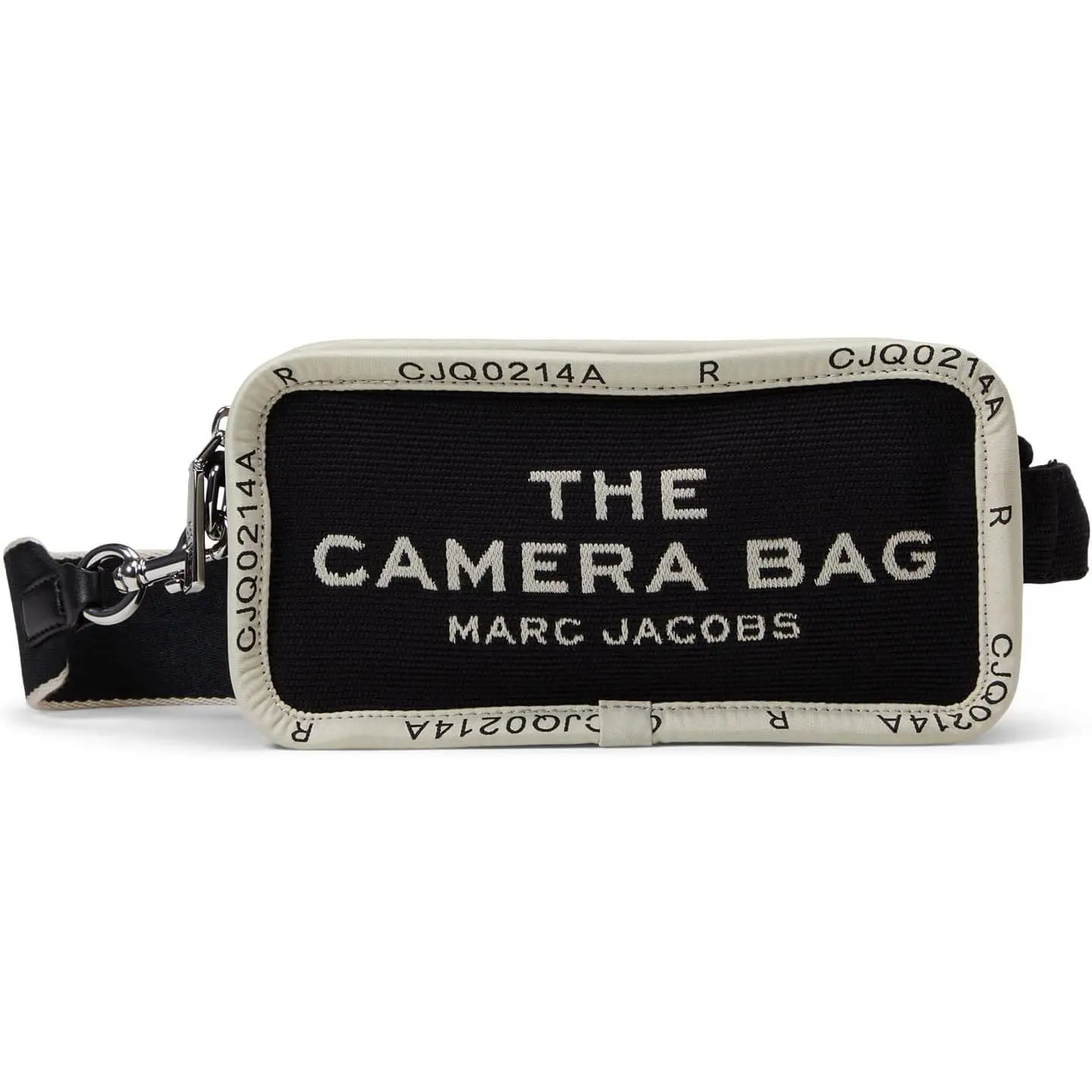 MARC JACOBS Women's The Jacquard Camera Bag, Casual Canvas Cross-body with Removable Shoulder Strap, Side Handle & Zippered Pocket