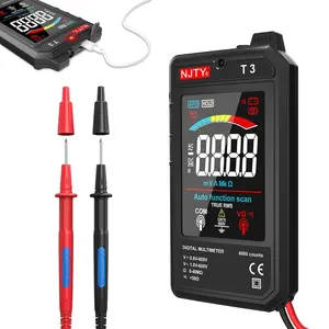 GJAHSH Smart Rechargeable Digital Multimeter, Ultra-Thin Voltmeter with 3.2" Color LCD, 600V AC/DC Tester with NCV & Live Wire Detection for Home & Pro