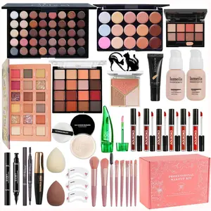 All in One Makeup Kit for Women Full Kit,Makeup Set for Women, Includes Eyeshadow Palette/Foundation/Lipstick/Eyeliner/Mascara/makeup Brush,Makeup Gift Set for Christmas & Birthday&Holiday&Everyday.
