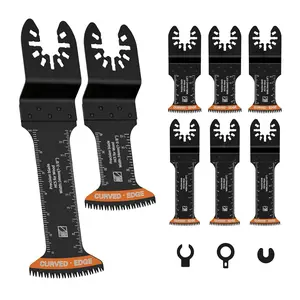 6 count Curved   Oscillating   set, Standard & Extra-Long Reach Set, Curved Edge Oscillating Multitool  Clean Cut for , Plastic