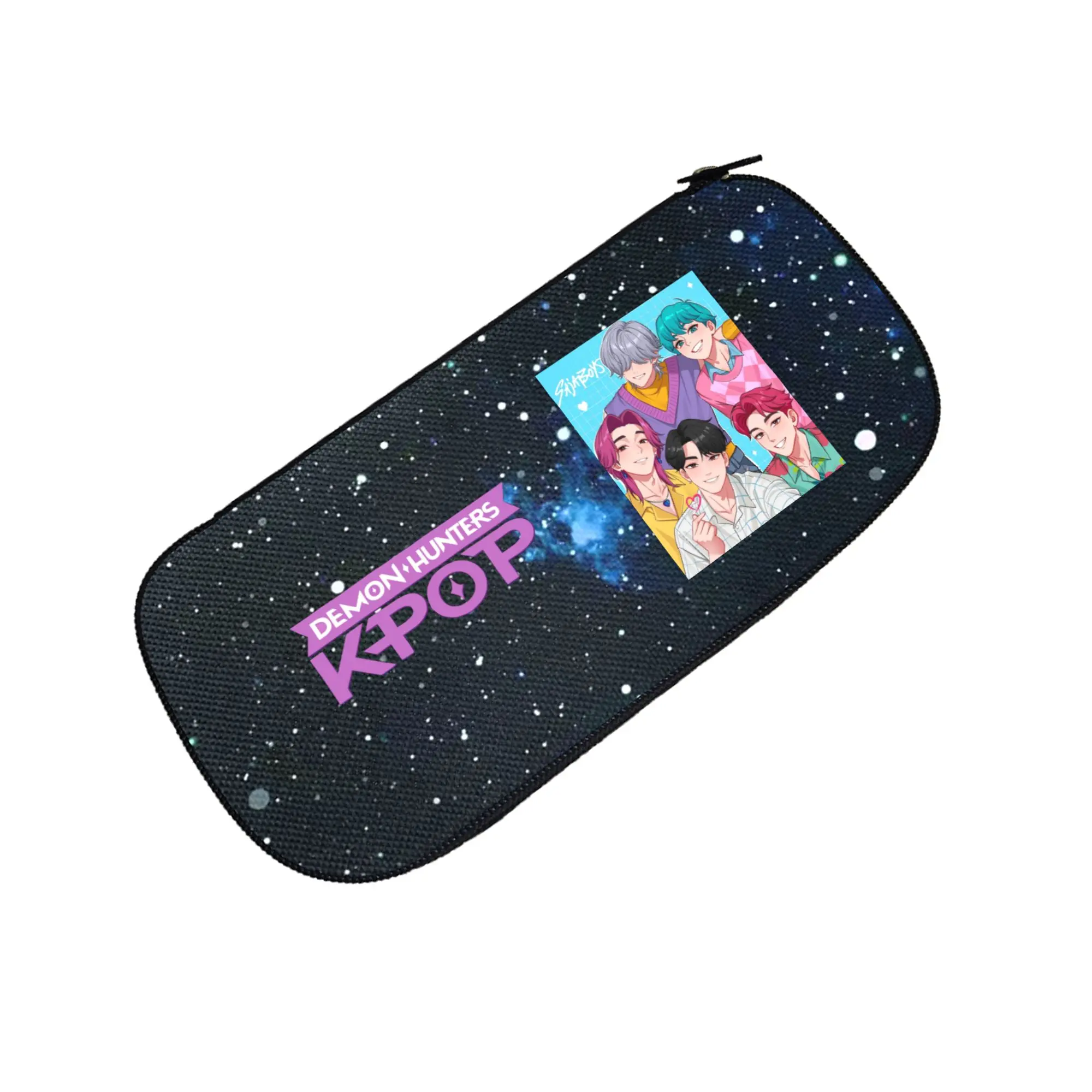 Huntrix KPOP Anime Pencil Case Portable Zipper Pen Bag School Supplies Fan Merchandise  (Pencils Not Included)