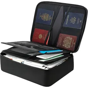 VEVOR Fireproof Document Bag, 1832 Heat Insulated Fireproof Waterproof Bag, Portable Multi - Layer File Storage Security Organizer Home Office Travel Use, for Passports, Important Documents, FilesVEVOR Super Brand Day