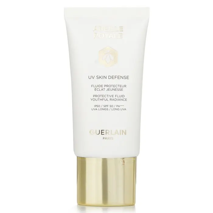 Guerlain Abeille Royale Honey Facial Sunscreen, UV Skin Defense Protective Fluid, Lightweight Translucent Youthful Radiance SPF 50/PA++++, 50ml/1.6oz