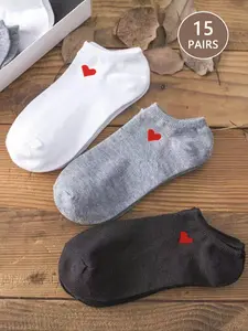 Women's Bowknot Low-Cut Invisible Socks, Casual Daily Wear, Cute Simple Design, Comfortable Soft Breathable, Spring Summer Fall