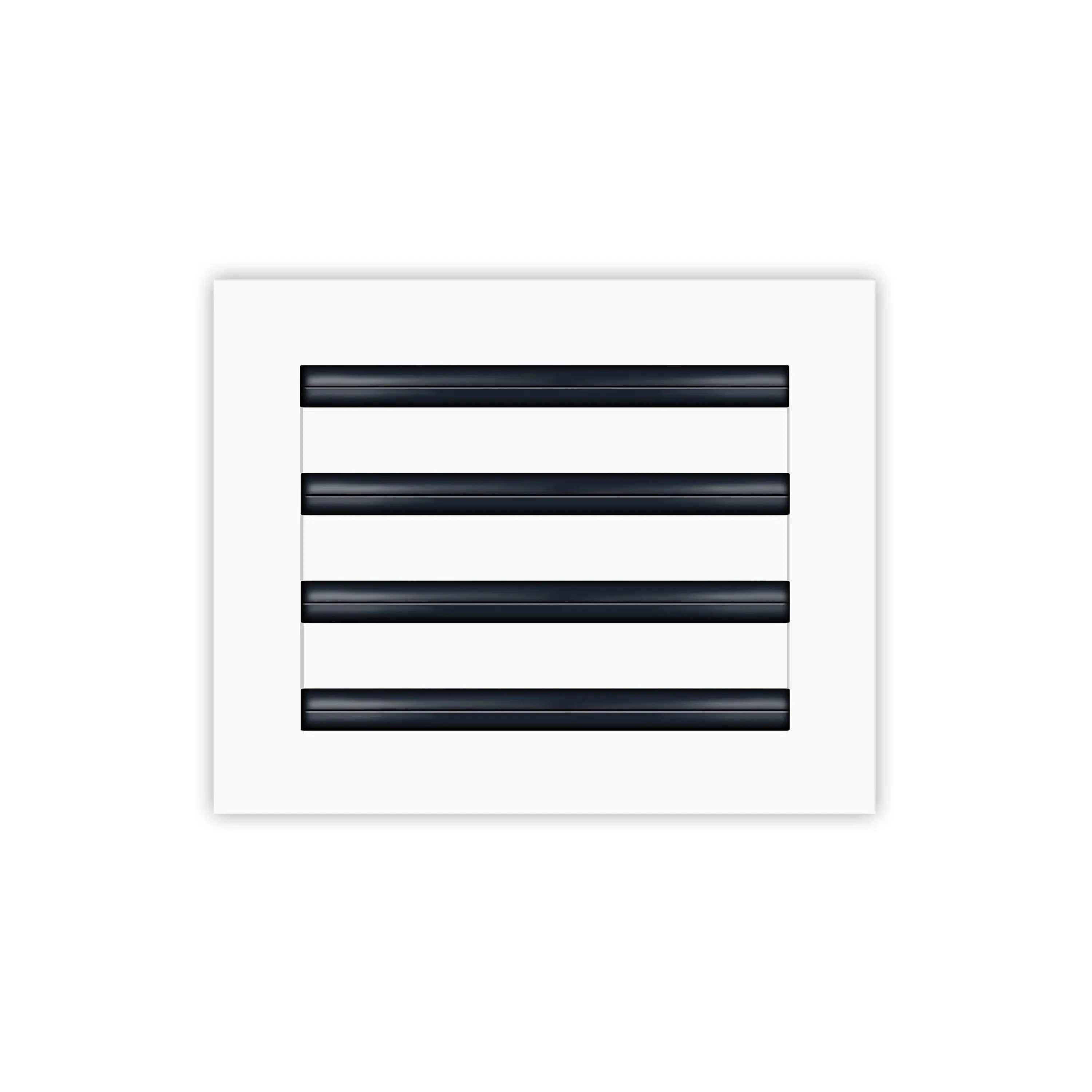 BUILDMART - 10x8 White Modern AC Vent Cover - Decorative Aluminum Air Vent - Standard Linear Slot Diffuser - Heating and Cooling Register Grille for Ceiling, Walls & Floors