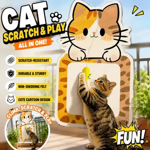 Wall-mounted cat scratching post Vertical Scratcher! Free up your sofa and let your cat love scratching!
