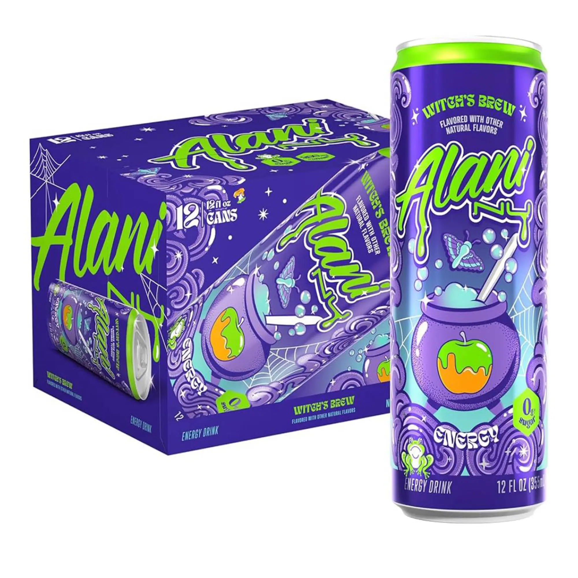 Alani Nu Energy Drink - 12 pack 0g Sugar 200mg Caffeine Case of 12 Zero Calorie Vitamin B6 B12 Boosted Beverage Sport