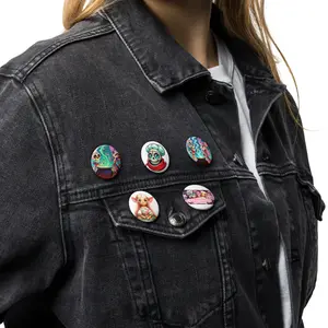 Set of pin buttons
