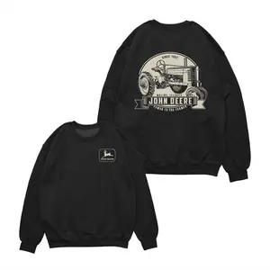 Aesthetic John Deere Graphic Sweatshirt – Antique Tractor Heritage Pullover | Moline Illinois Farm Style Shirt | Trendy Rural Lifestyle Fit