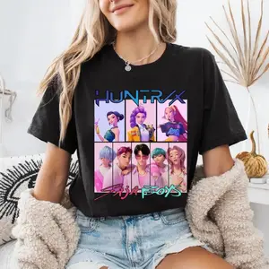 Fantasy Girls Group Graphic Tee |   Trendy Character Crossover Adult Casual Tee Fan Apparel graphic tees