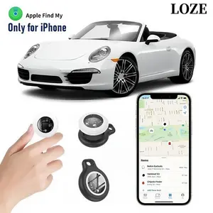 LOZE GPS Tracker, Car GPS Tracker, Pet Tracker, Mini Tracker, Clear Front Cover Design with Weatherproof Case - No Charges for Use - Best Invisible GPS Tracker, Anti-lost Device, Works with Apple Find My (iOS Only)