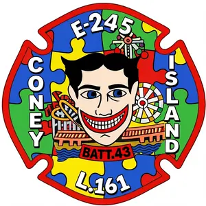 Coney Island E245 L-161 Helmet Window or Helmet Decal