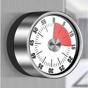 Magnetic Mechanical Kitchen Timer - Visual Countdown Alarm for Cooking & Time Management