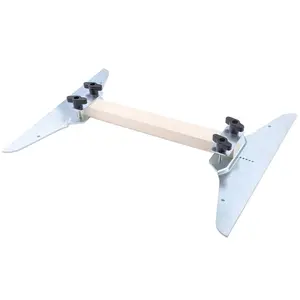 Zinc Plated Tread Gauge Template Tool - Measuring Jig for Stairs, Risers, Partitions, Shelf Layout and Cutting