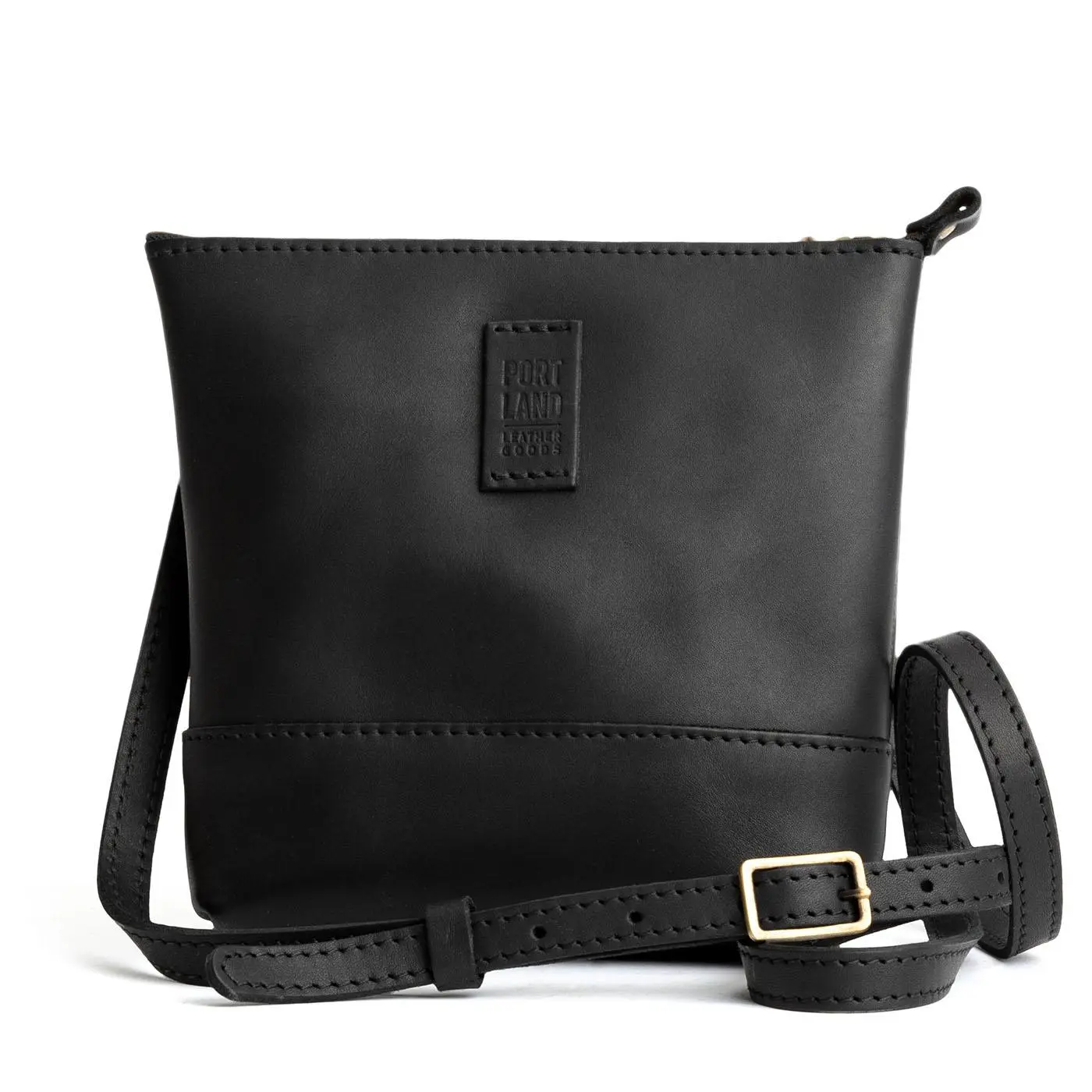 Portland Leather Festival Bag - Lightweight Event Carry - Leather Crossbody Bag, Compact Size, Adjustable Strap