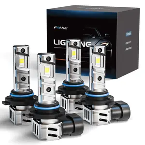 FRANXI  2004-2015 Honda Civic Sedan – 9005 High Beam + 9006 Low Beam LED Headlight Bulbs, 6000K White, 800% Brighter, Plug & Play, 4-Pack